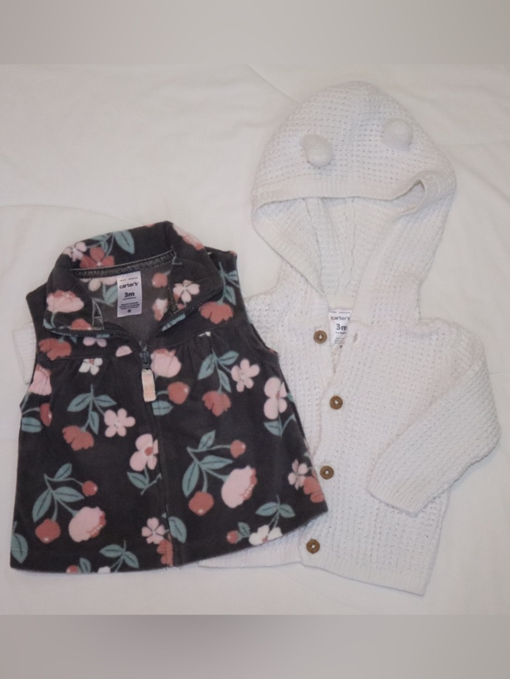 Carter's fleece vest & sweater set